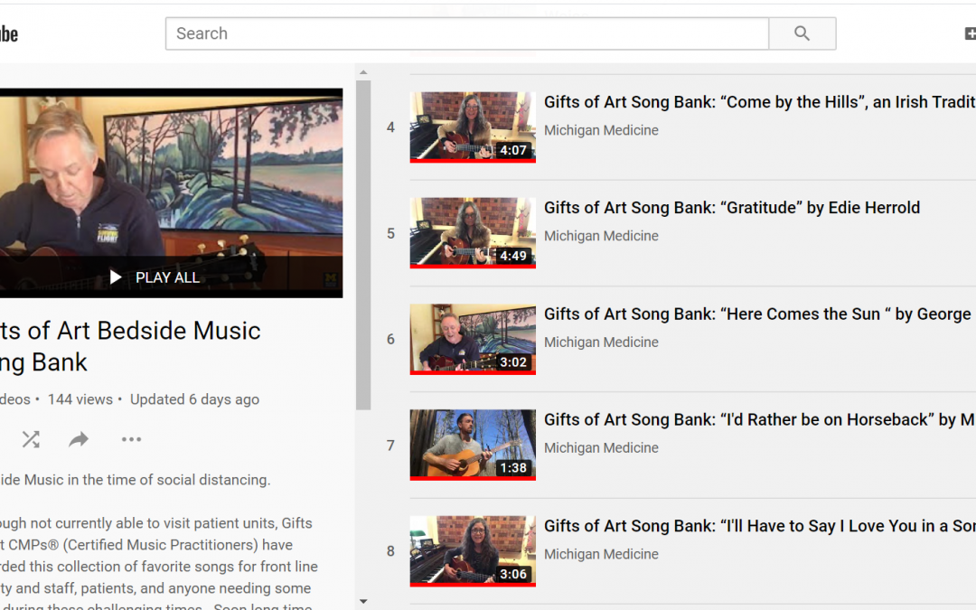 Gifts of Art music and art offerings in the time of social distancing