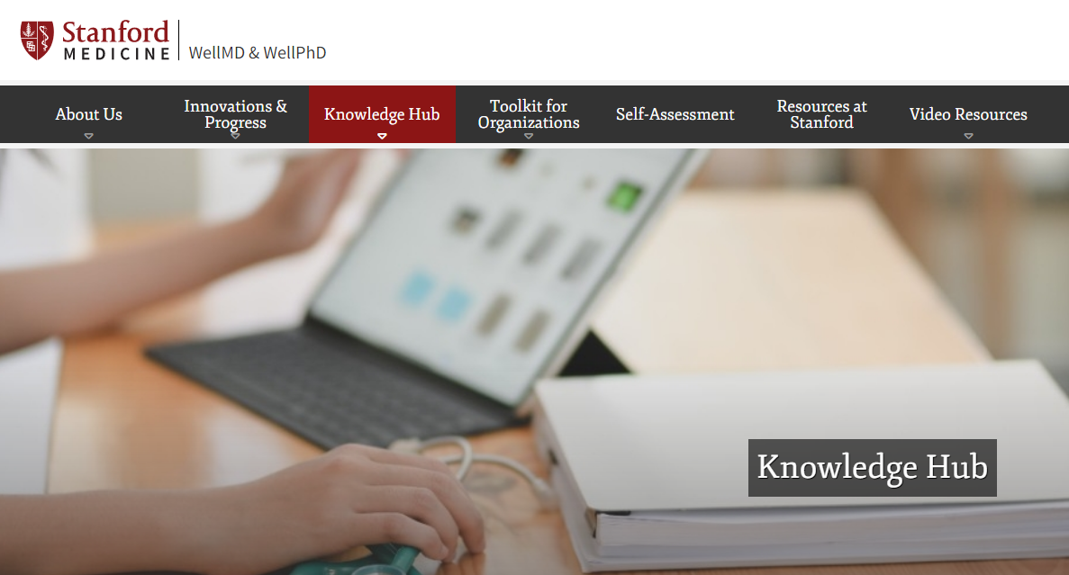 WellMD Knowledge Hub. Find the latest updates, research, and learning opportunities related to physician well-being.